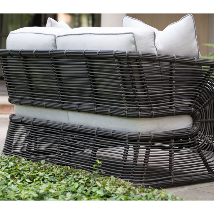Carver Wicker Cushion Lounge Set by Woodard - Image 5